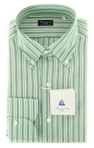 Finamore Napoli Green Shirt - Slim
