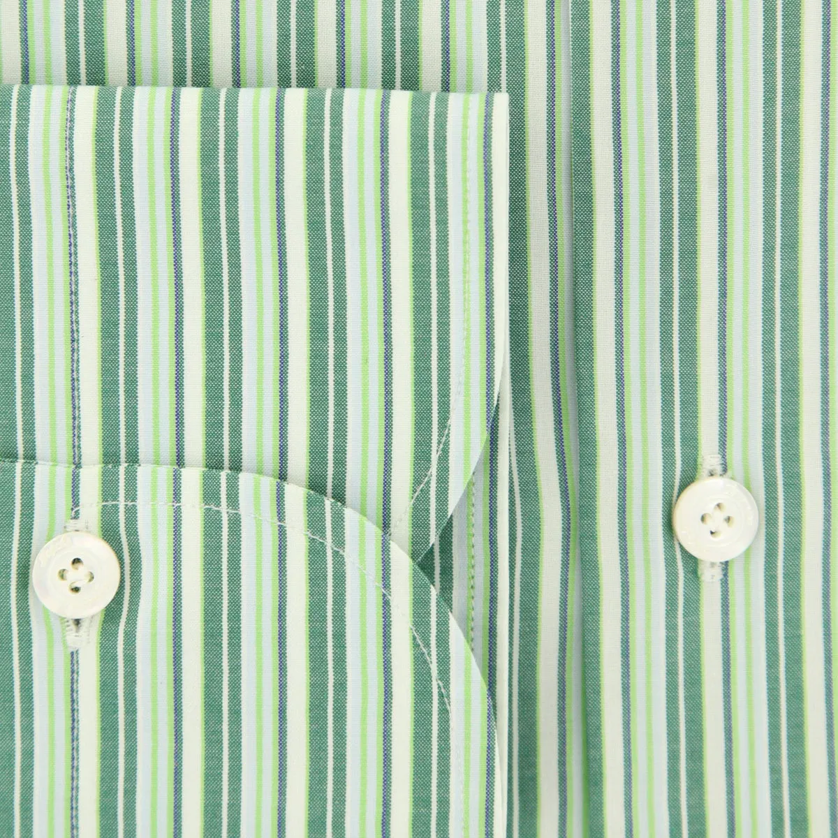 Finamore Napoli Green Shirt - Slim