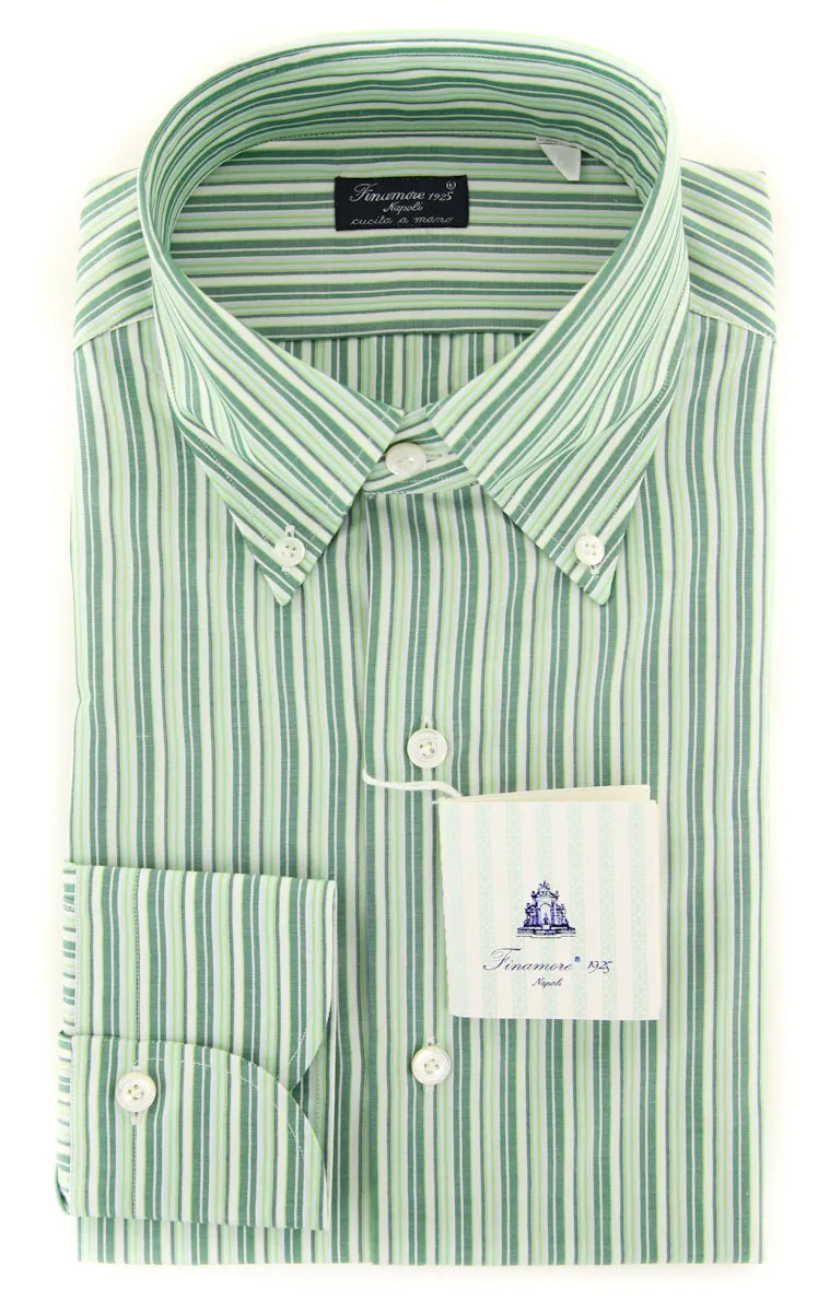 Finamore Napoli Green Shirt - Slim