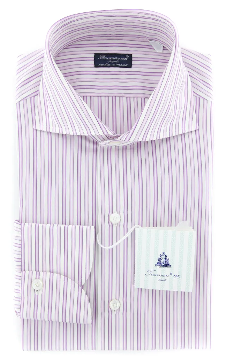 Finamore Napoli Lavender Purple Shirt - Slim