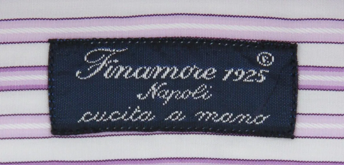 Finamore Napoli Lavender Purple Shirt - Slim
