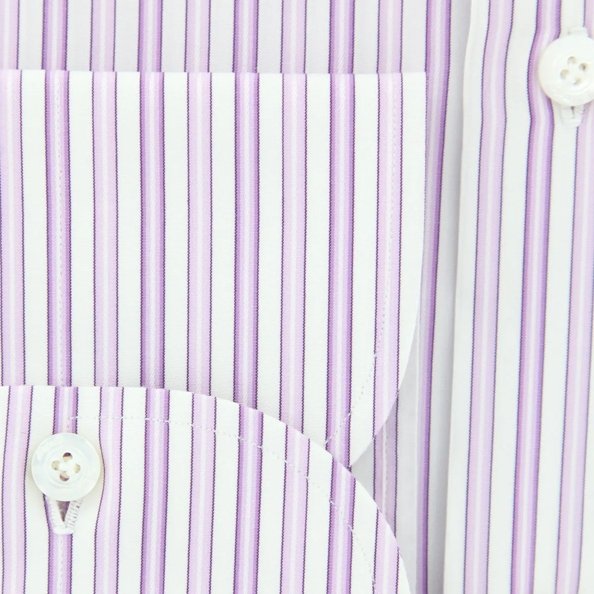 Finamore Napoli Lavender Purple Shirt - Slim