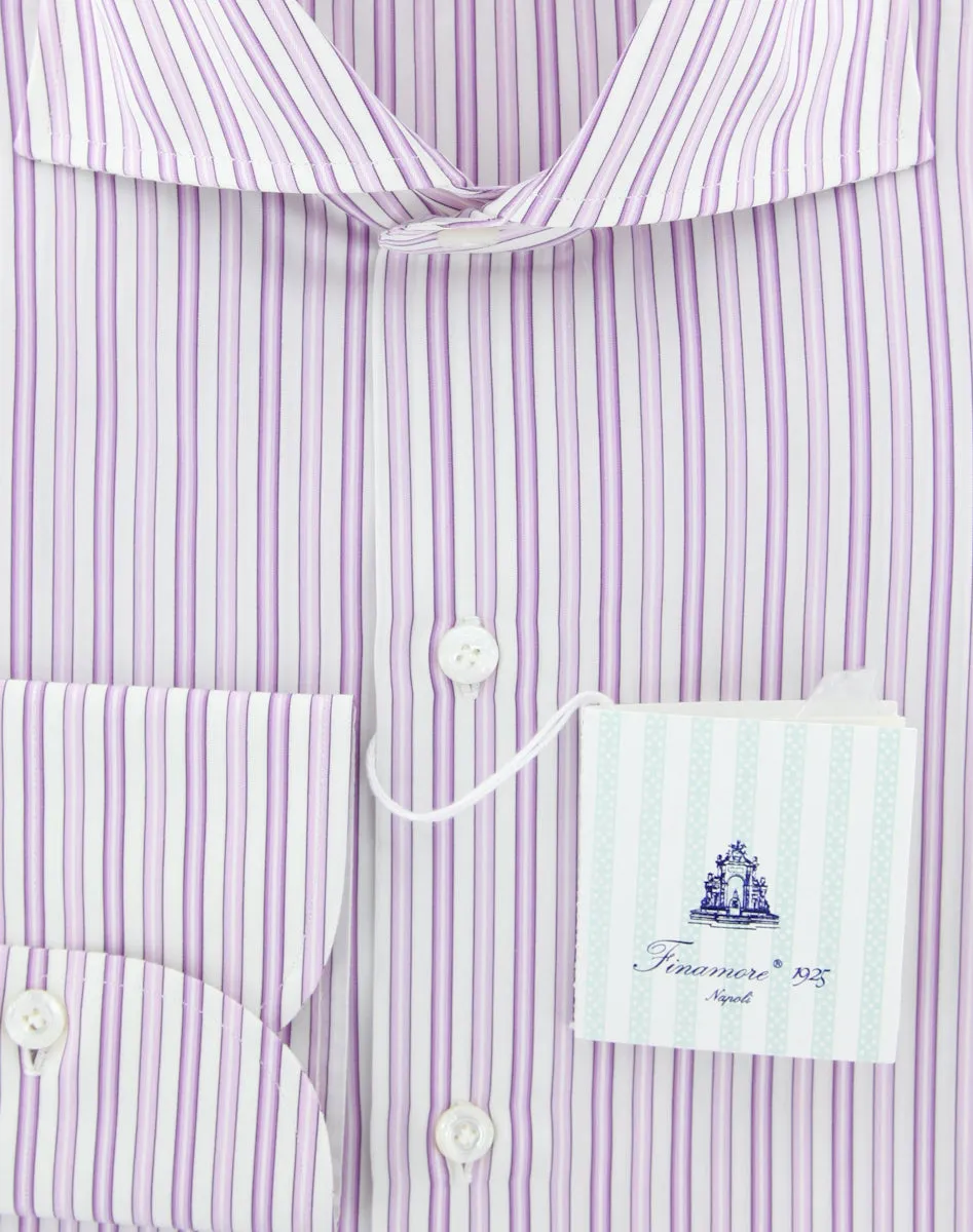 Finamore Napoli Lavender Purple Shirt - Slim
