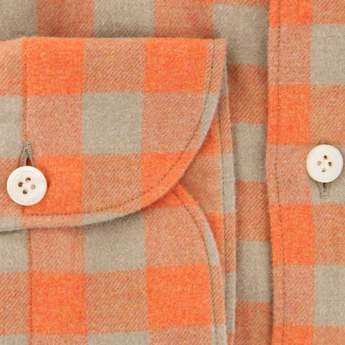 Finamore Napoli Orange Shirt - Extra Slim