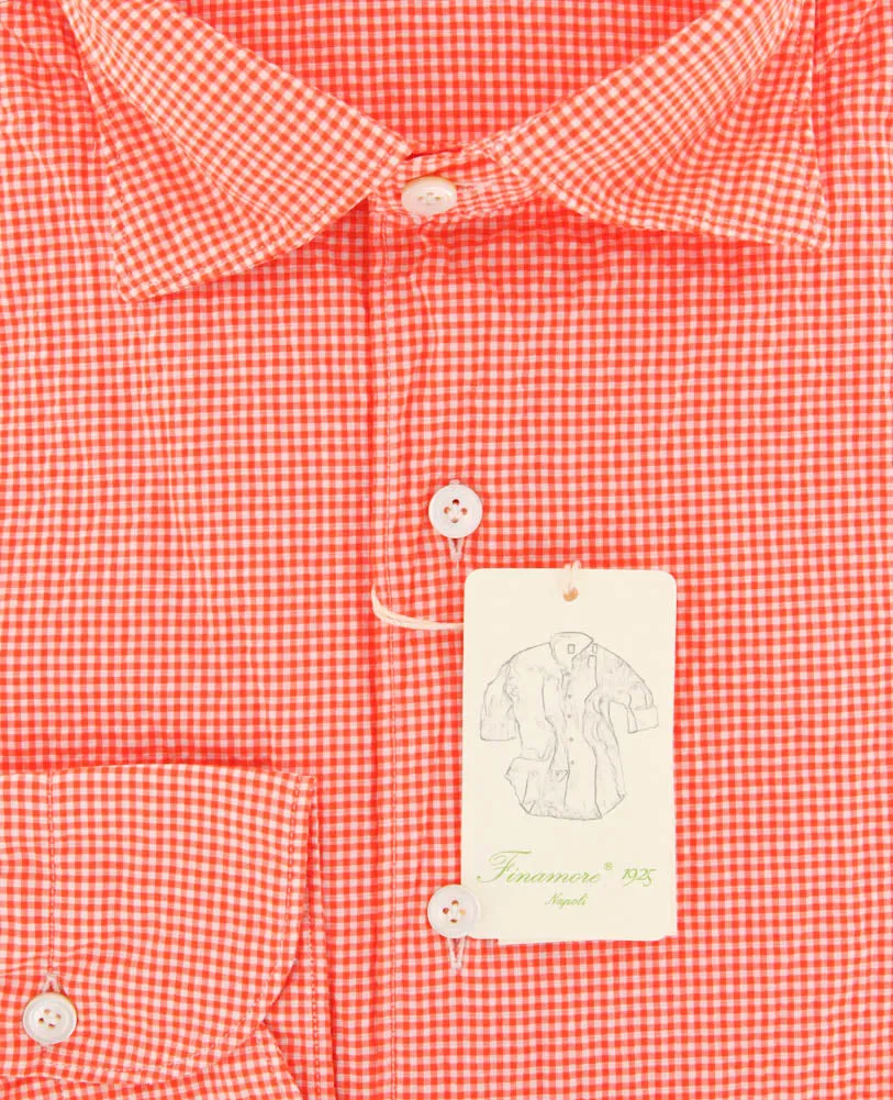 Finamore Napoli Orange Shirt - L US / L EU