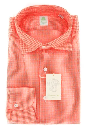 Finamore Napoli Orange Shirt - L US / L EU