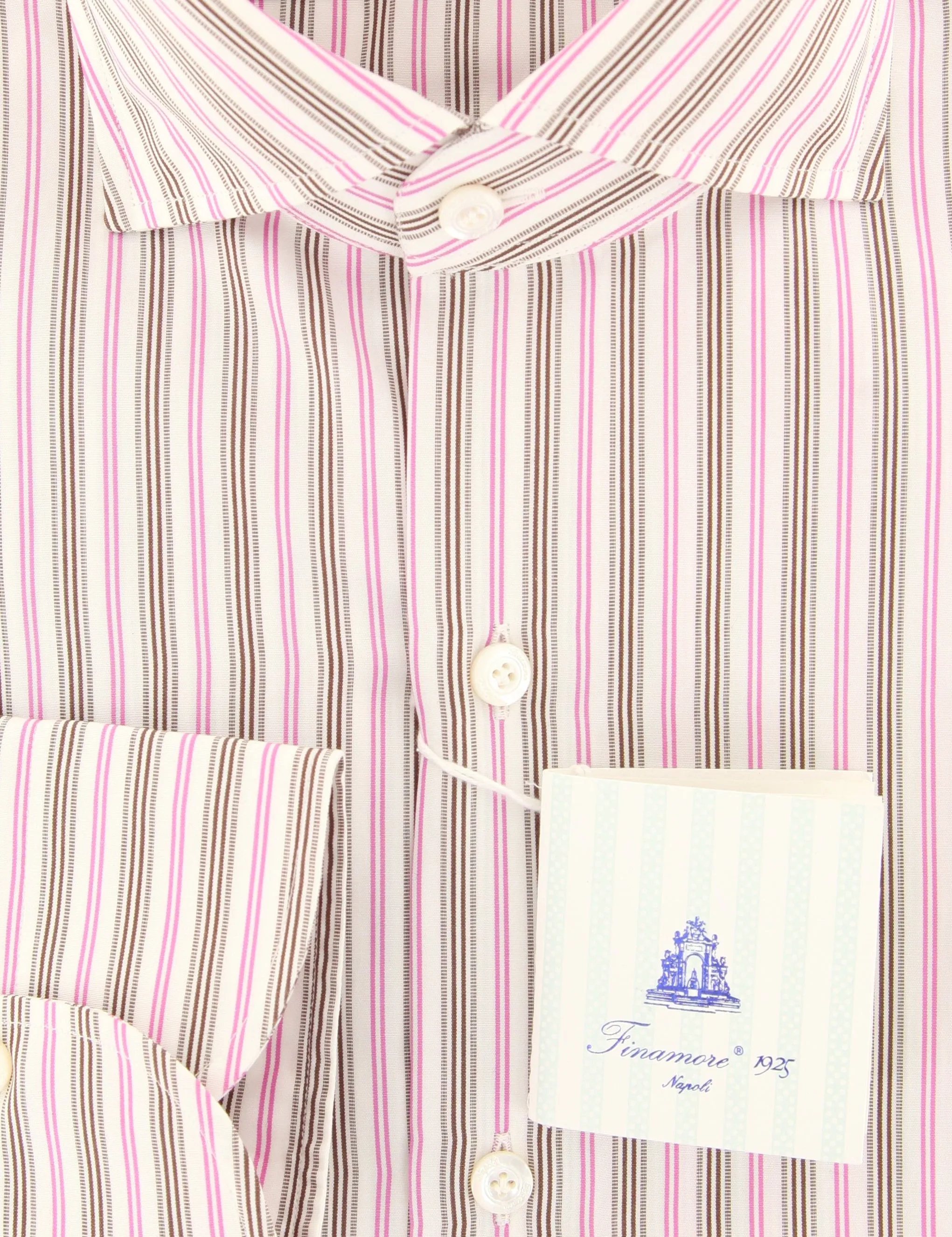 Finamore Napoli Pink Shirt - Slim