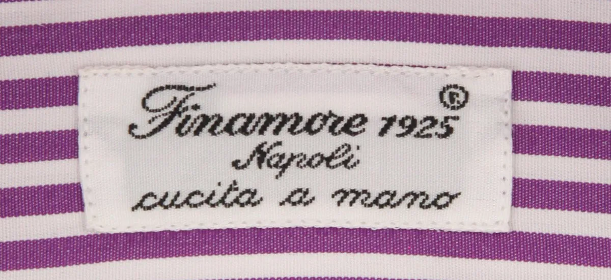 Finamore Napoli Purple Shirt - Extra Slim