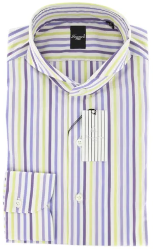 Finamore Napoli Purple Shirt – Size: 16 US / 41 EU