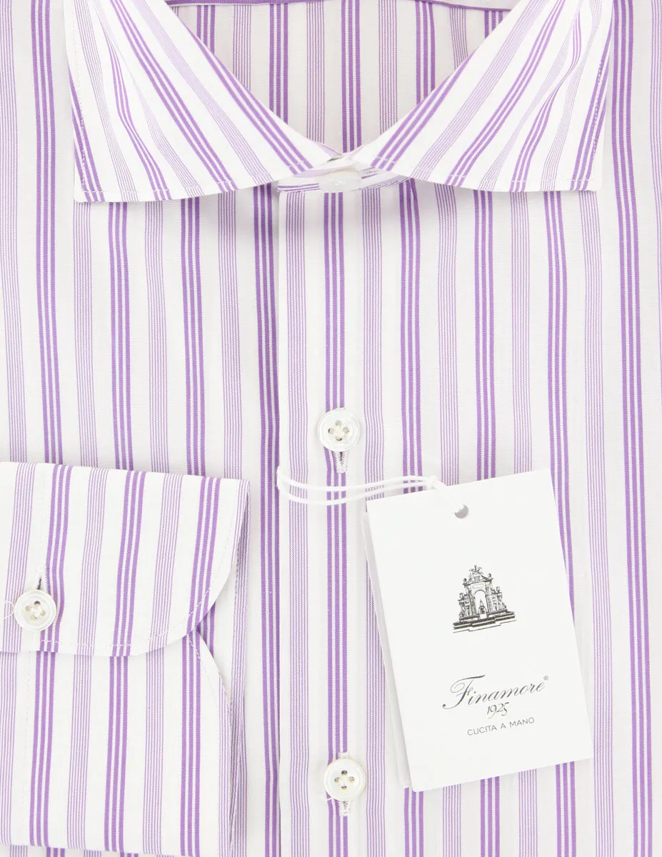 Finamore Napoli Purple Shirt - Slim