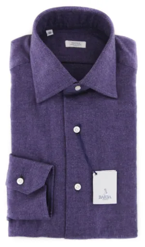 Finamore Napoli Purple Shirt - Slim