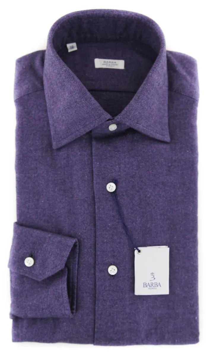 Finamore Napoli Purple Shirt - Slim