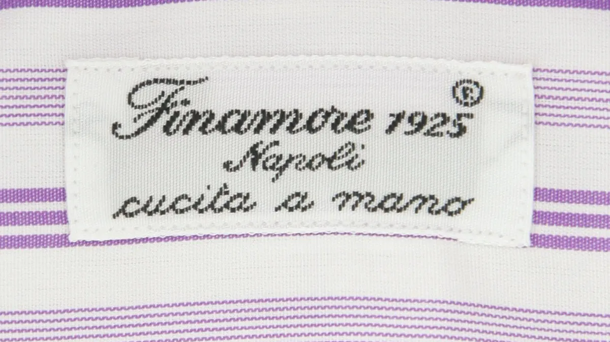 Finamore Napoli Purple Shirt - Slim