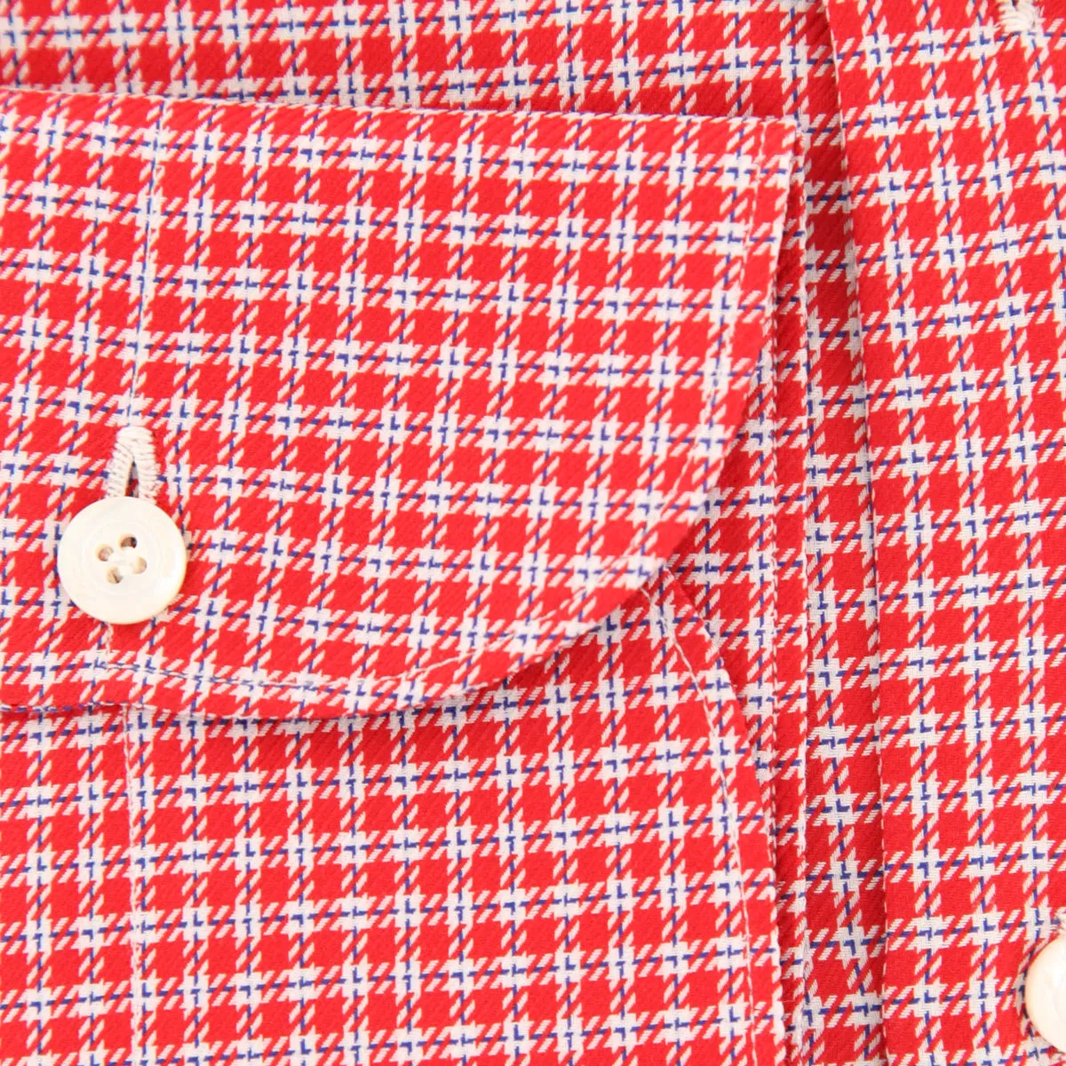 Finamore Napoli Red Shirt - Extra Slim
