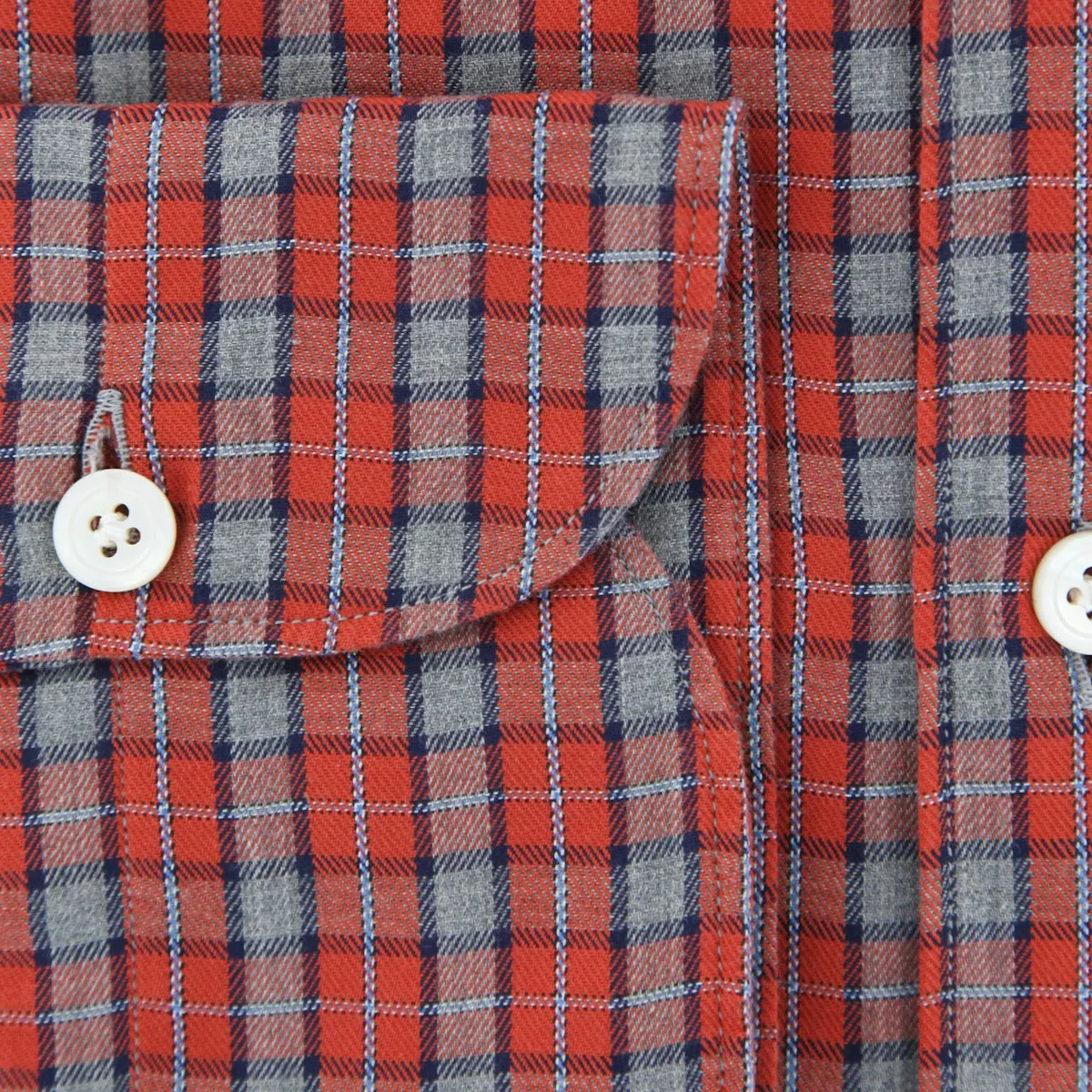 Finamore Napoli Red Shirt - Extra Slim