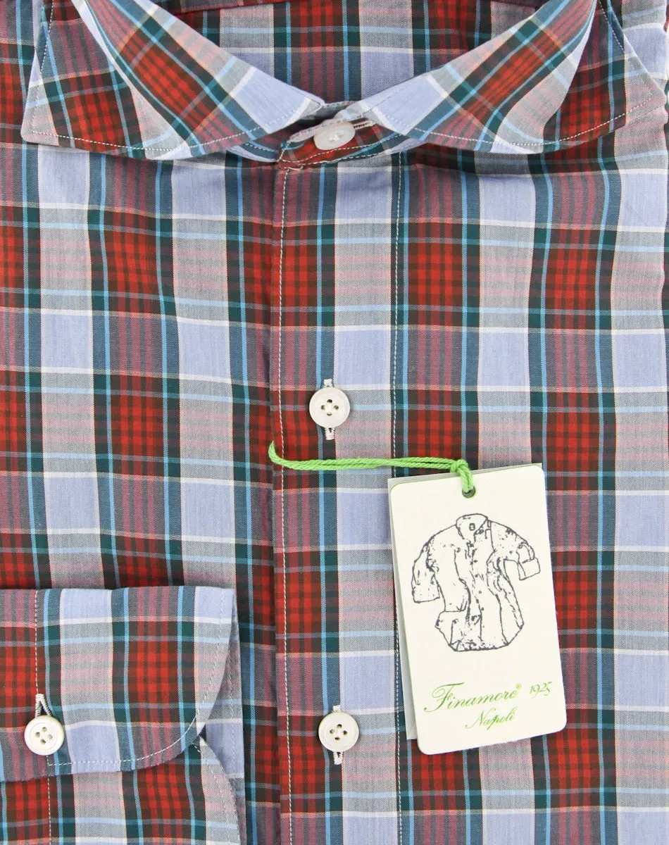 Finamore Napoli Red Shirt - Extra Slim