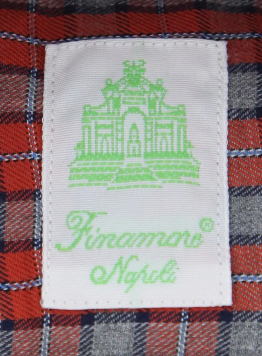 Finamore Napoli Red Shirt - Extra Slim