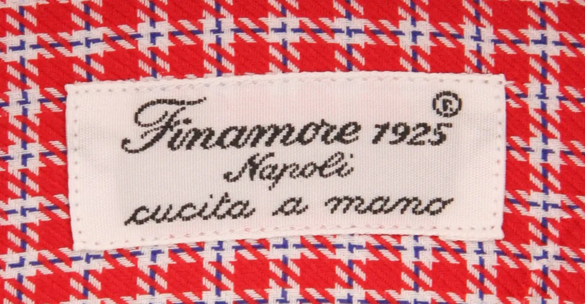 Finamore Napoli Red Shirt - Extra Slim