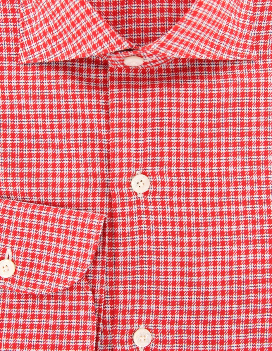 Finamore Napoli Red Shirt - Extra Slim