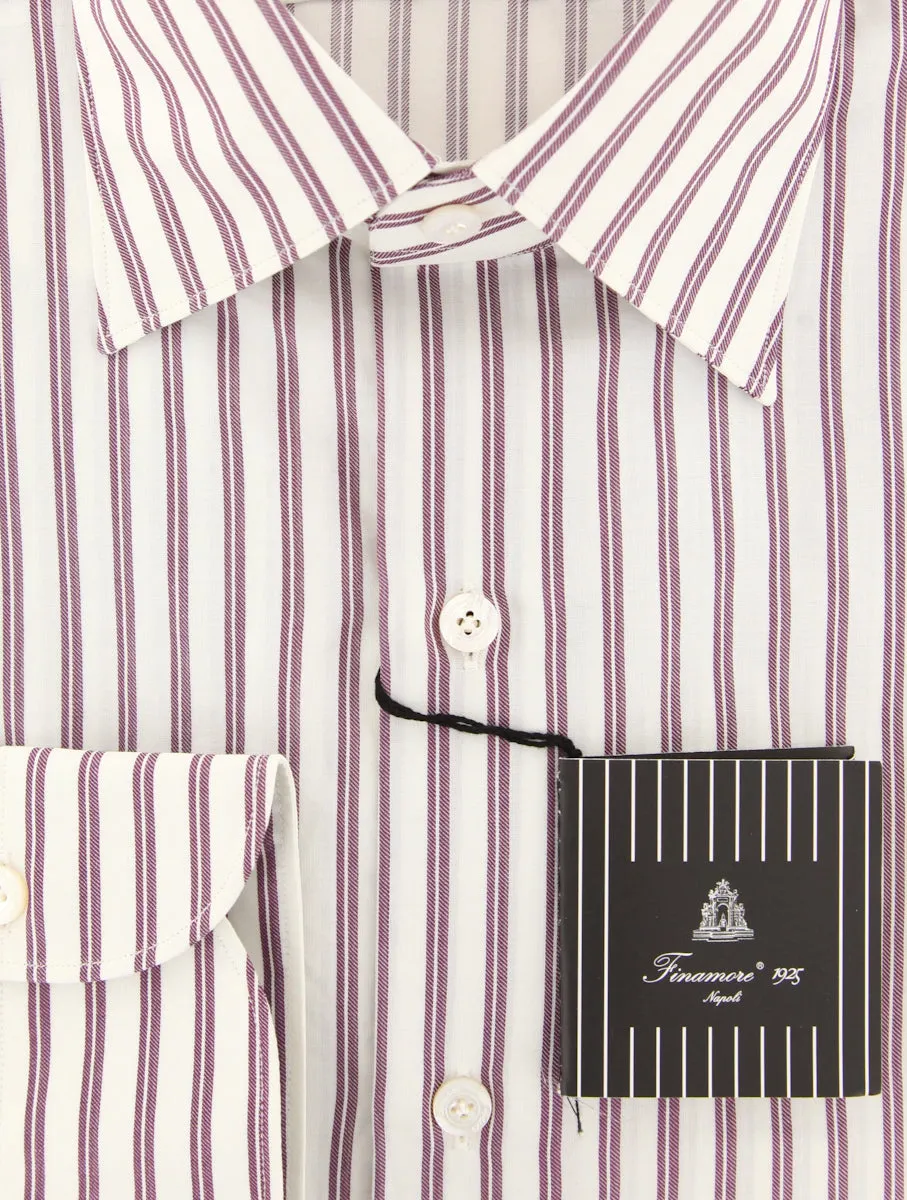 Finamore Napoli White Shirt - Extra Slim