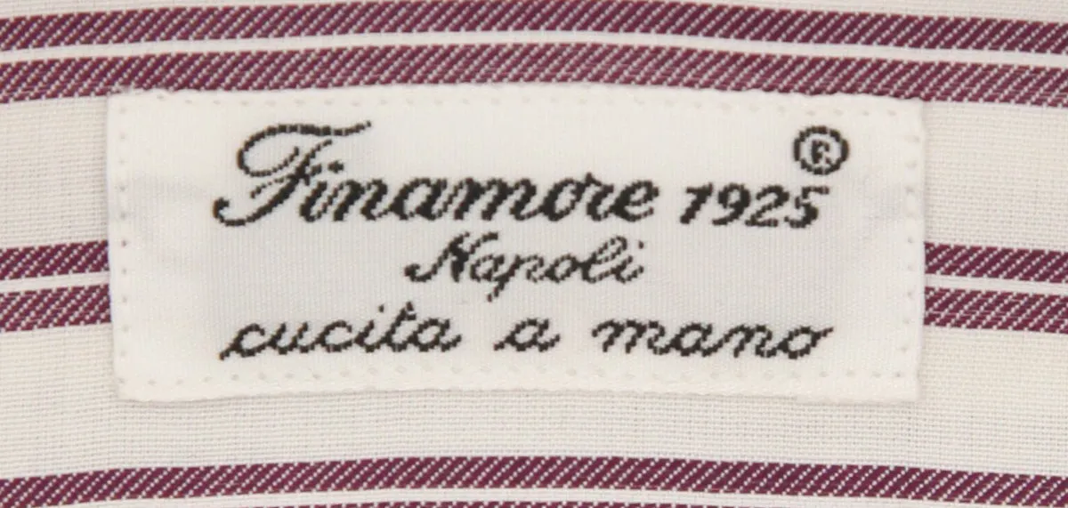 Finamore Napoli White Shirt - Extra Slim