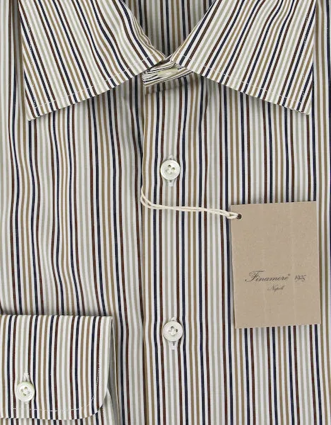 Finamore Napoli White Shirt – Size: 15 US / 38 EU