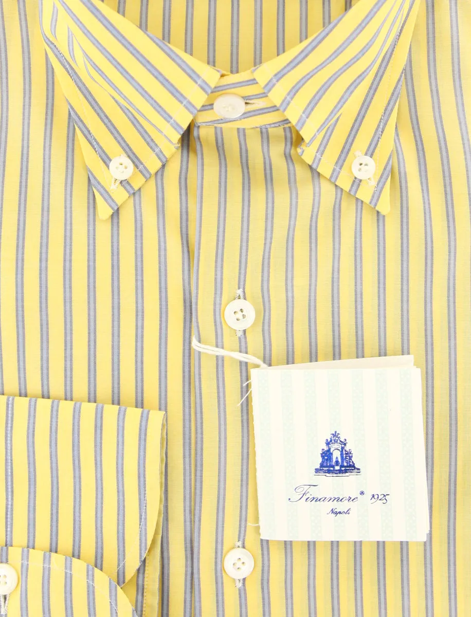 Finamore Napoli Yellow Shirt - Slim