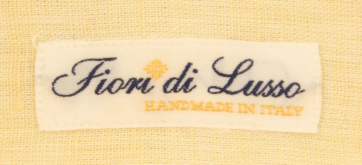 Fiori Di Lusso Yellow Shirt - Extra Slim