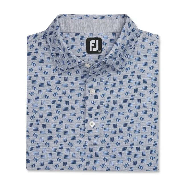 FootJoy Men's Lisle Sketched Print Self Collar
