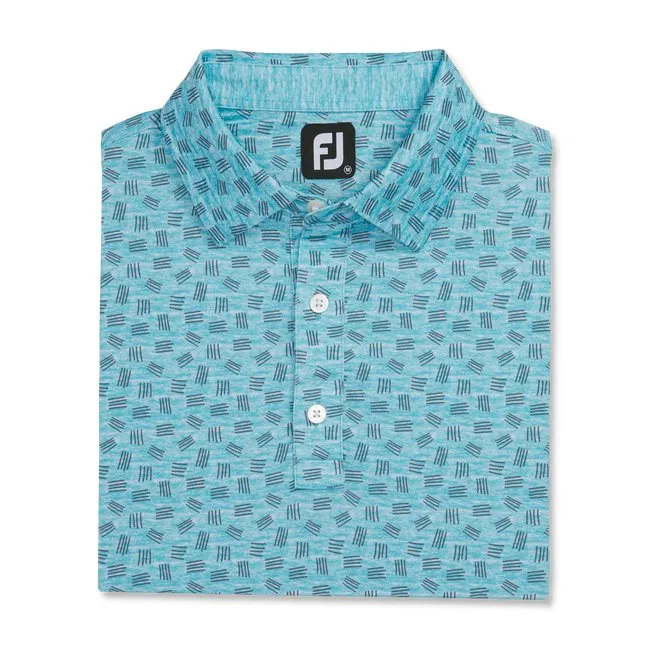 FootJoy Men's Lisle Sketched Print Self Collar