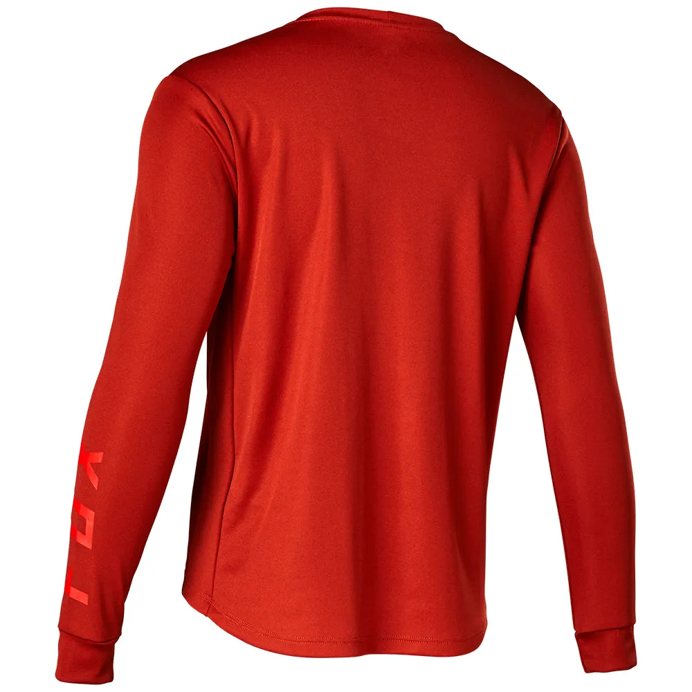 Fox Youth Ranger Ls Jersey - Red Clay