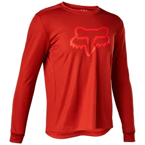 Fox Youth Ranger Ls Jersey - Red Clay