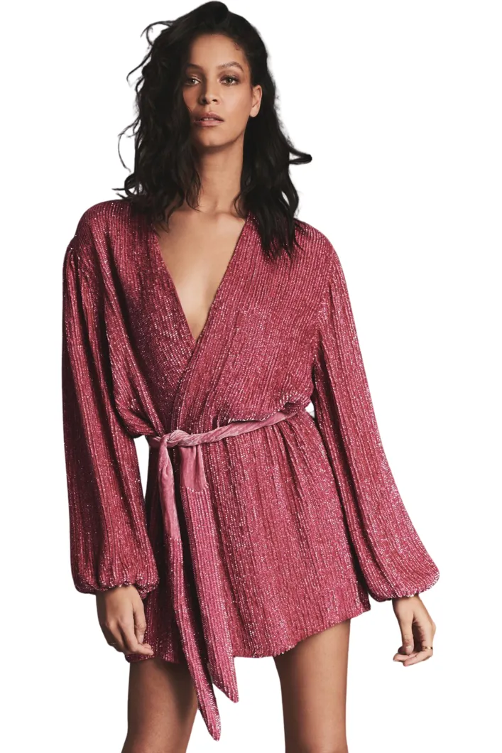 Gabrielle Robe Dress Pastel Pink