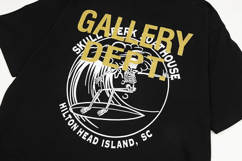 Gallery Dept skull letter print T-Shirts