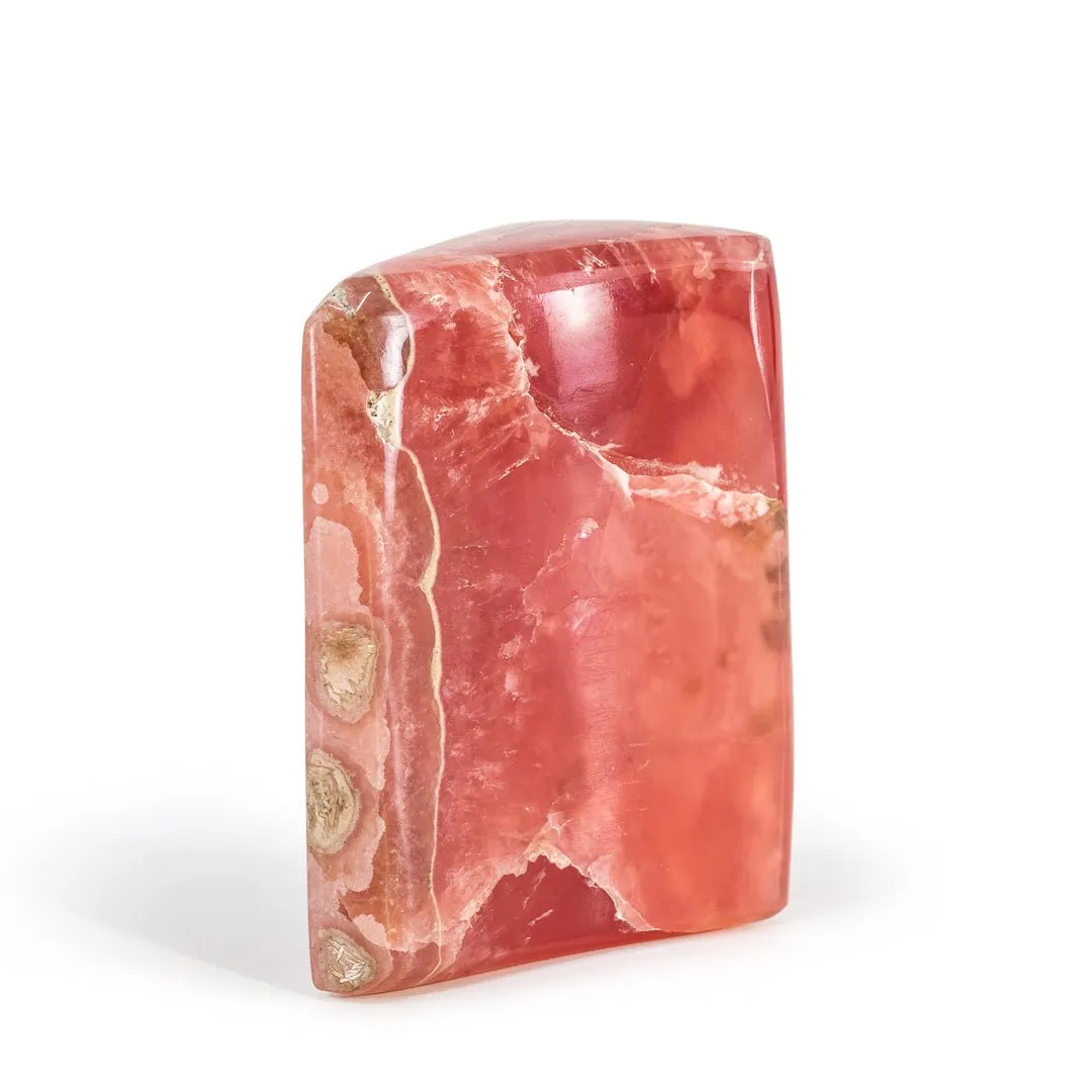 Gem Rhodochrosite 2.16 Inch 110.3 Gram Polished Free Form Crystal - Argentina