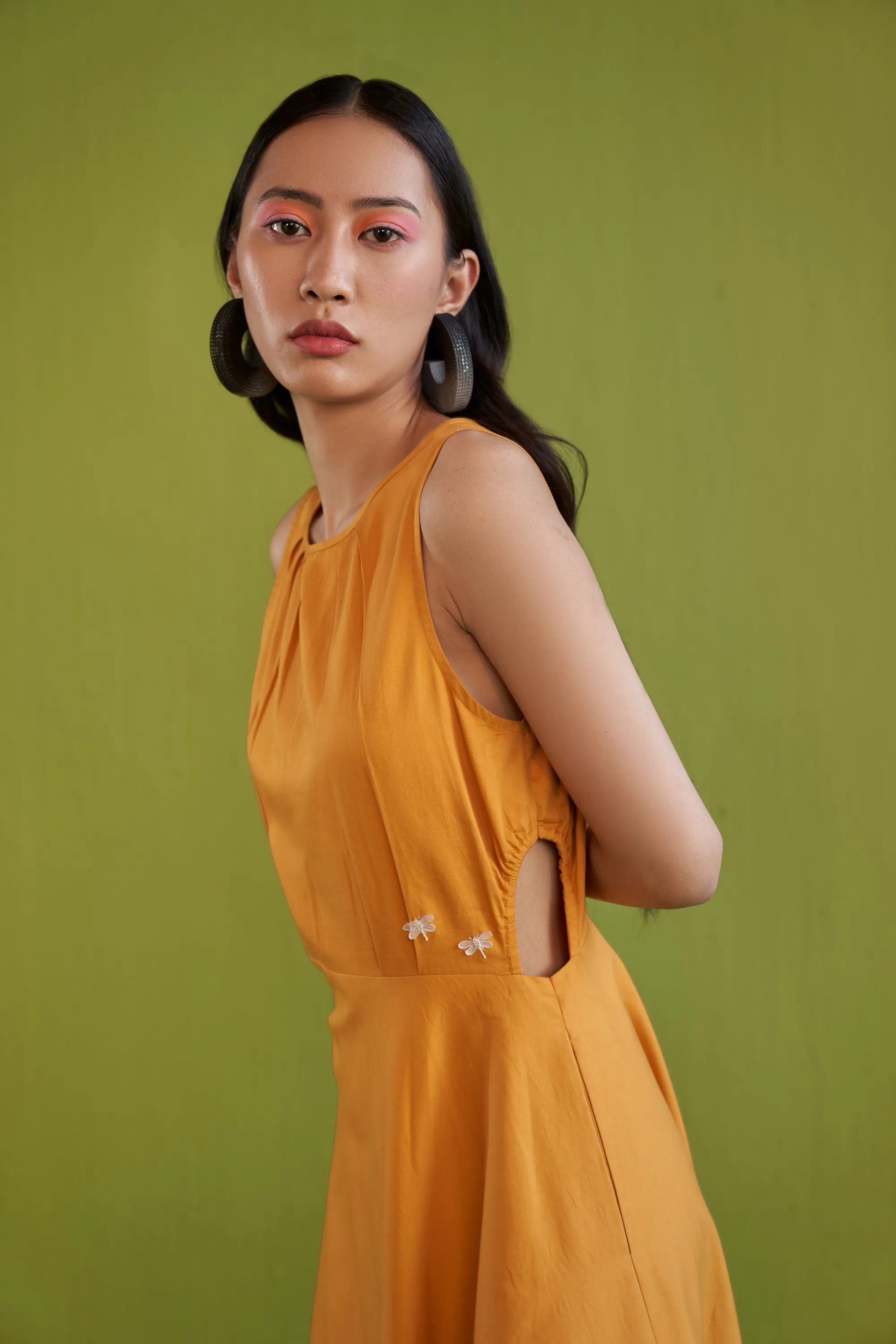 Golden Sunrise Organic Cotton Maxi Dress