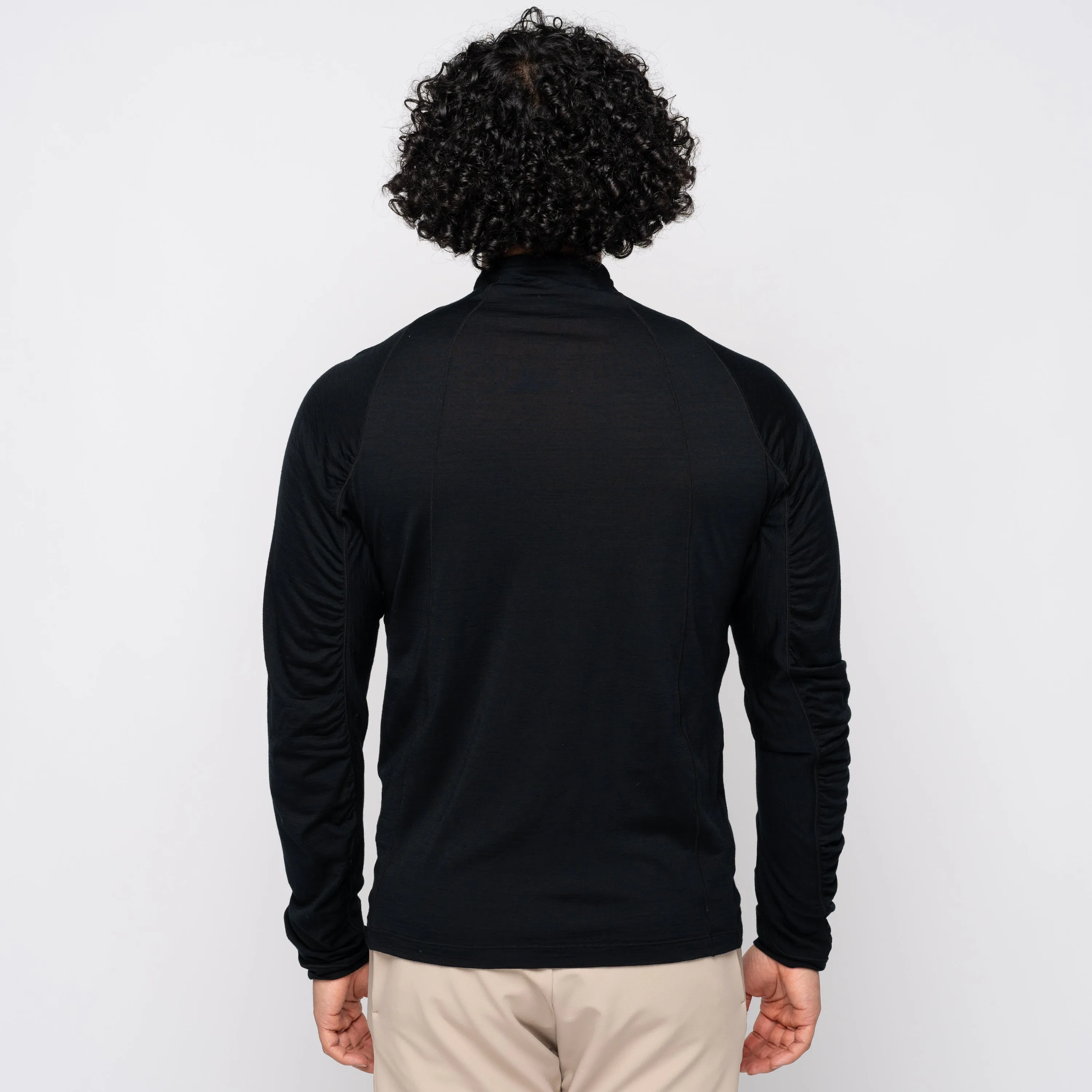 Goldwin 0 Wool Half Zip LS Black GZ44104