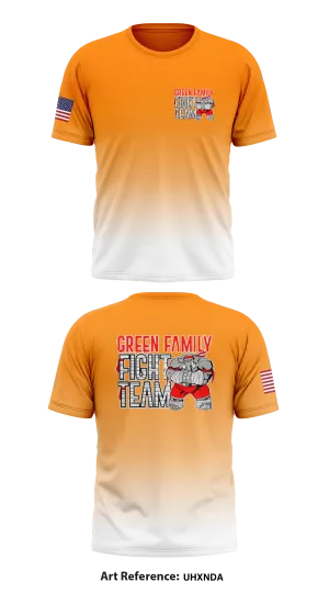 Green Family Martial Arts Core Men's SS Performance Tee - UHxnDa