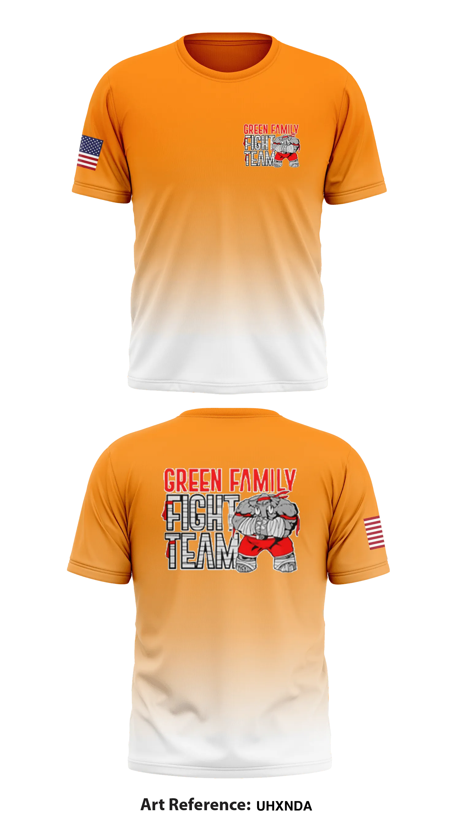 Green Family Martial Arts Core Men's SS Performance Tee - UHxnDa
