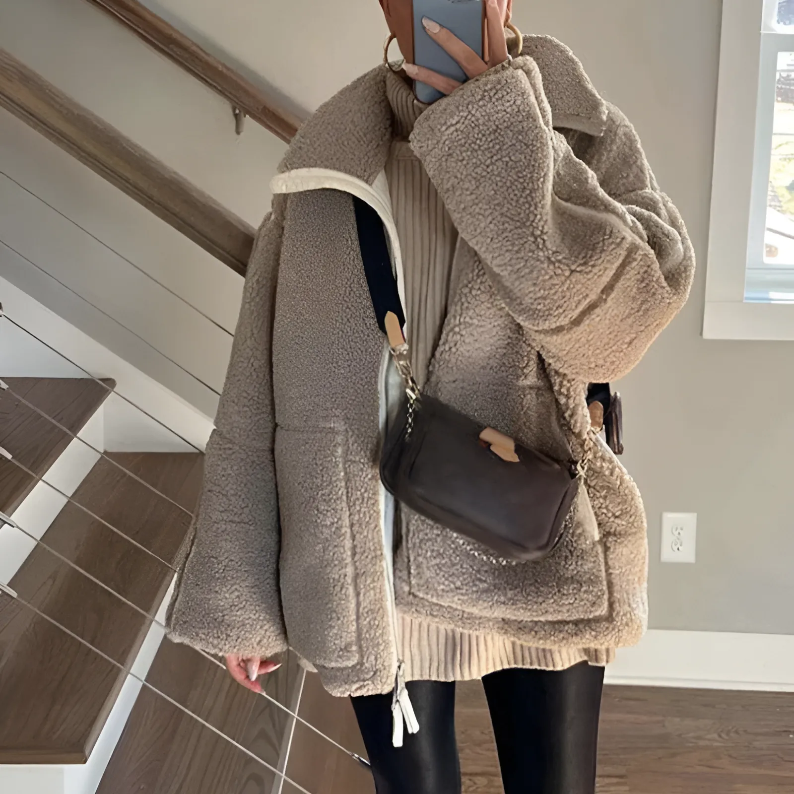Greta - Teddy Fleece Coat