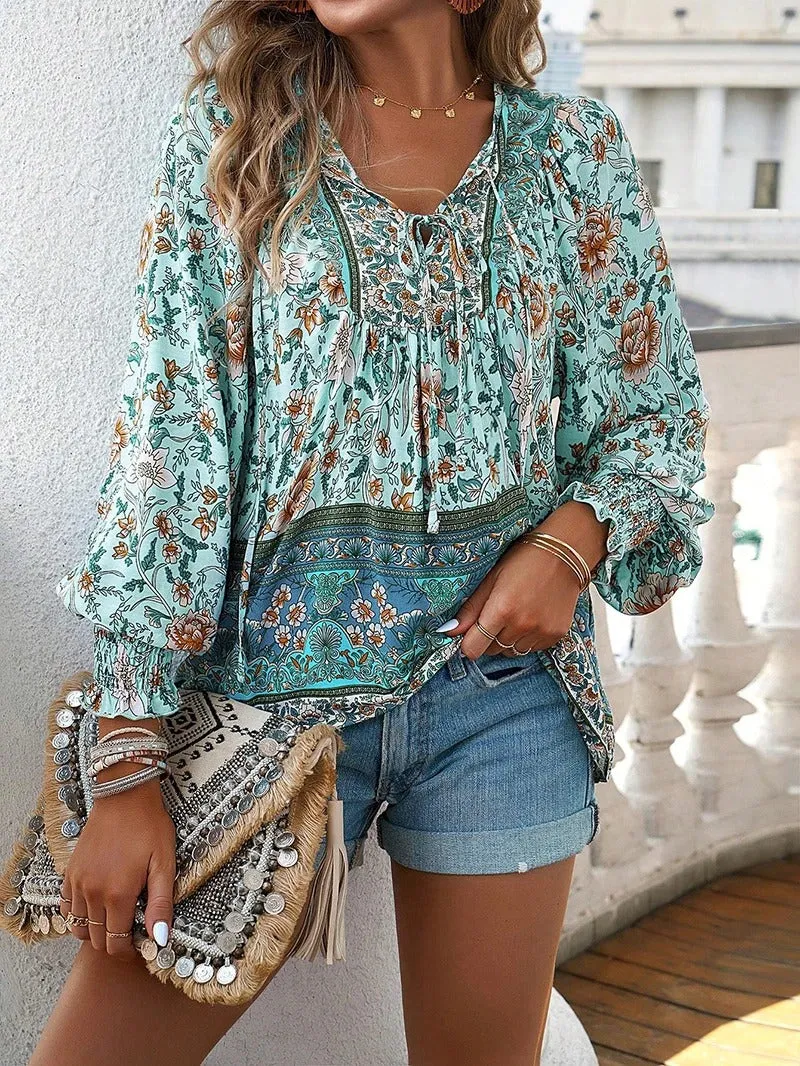 Helena Summer Floral Blouse