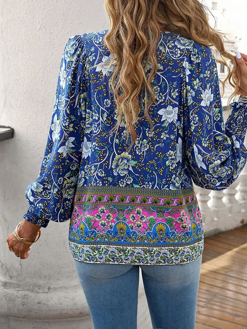 Helena Summer Floral Blouse