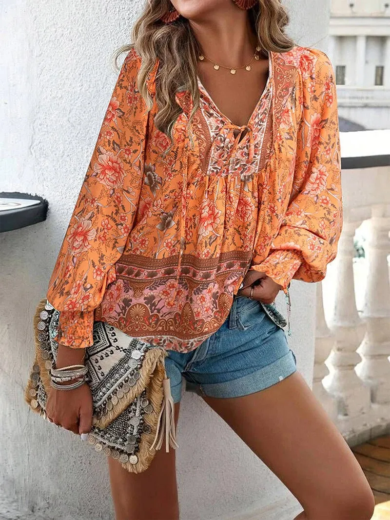 Helena Summer Floral Blouse