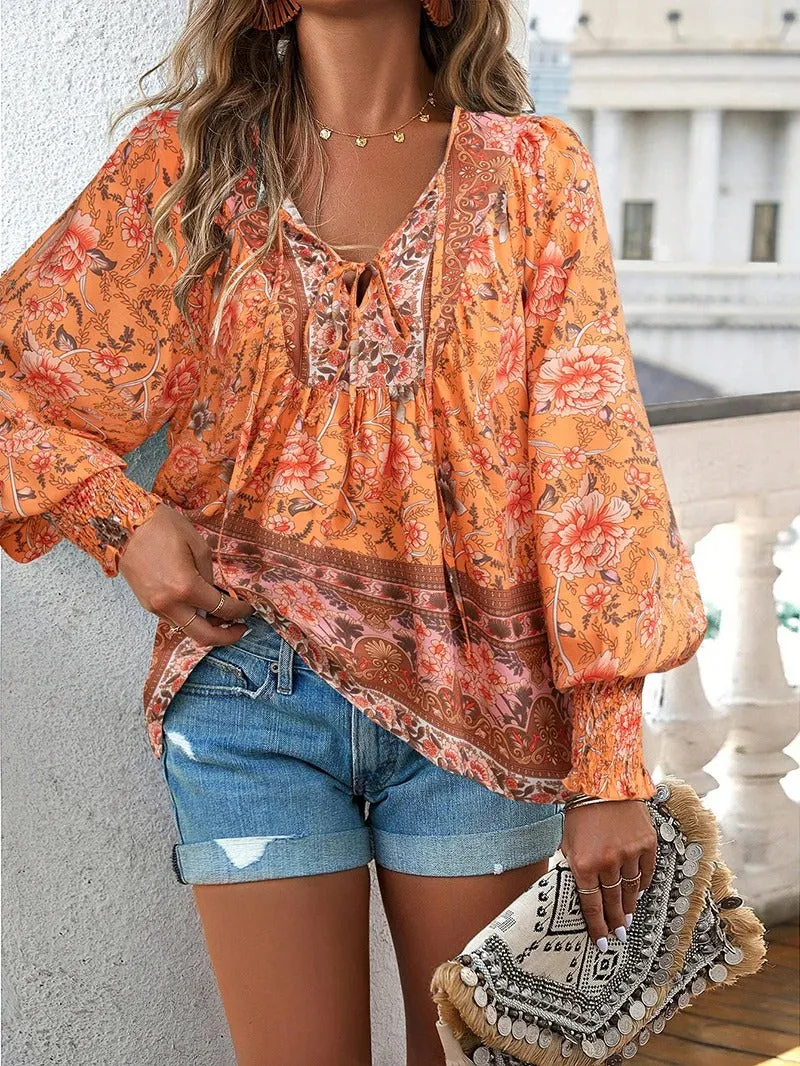 Helena Summer Floral Blouse