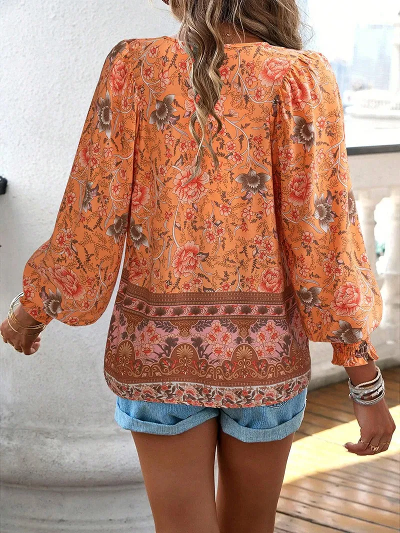 Helena Summer Floral Blouse