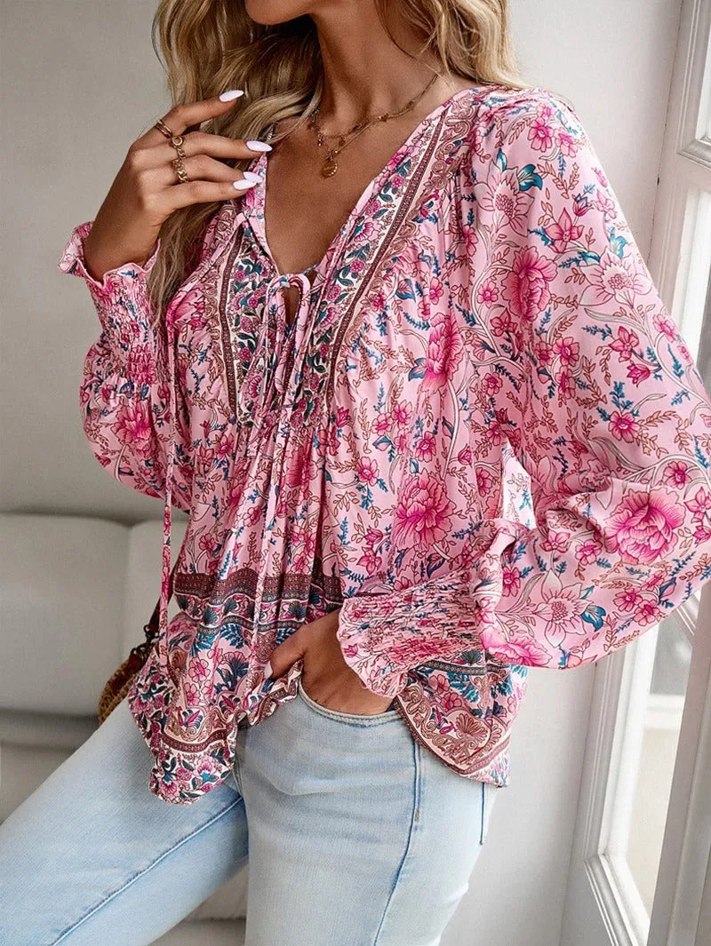 Helena Summer Floral Blouse