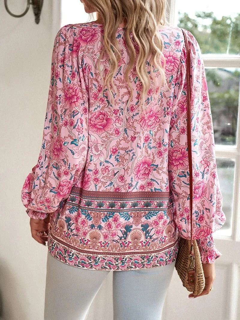 Helena Summer Floral Blouse