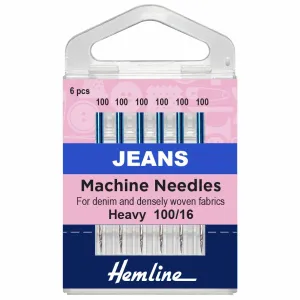 Hemline Jeans Machine Needles - Heavy - 110/16