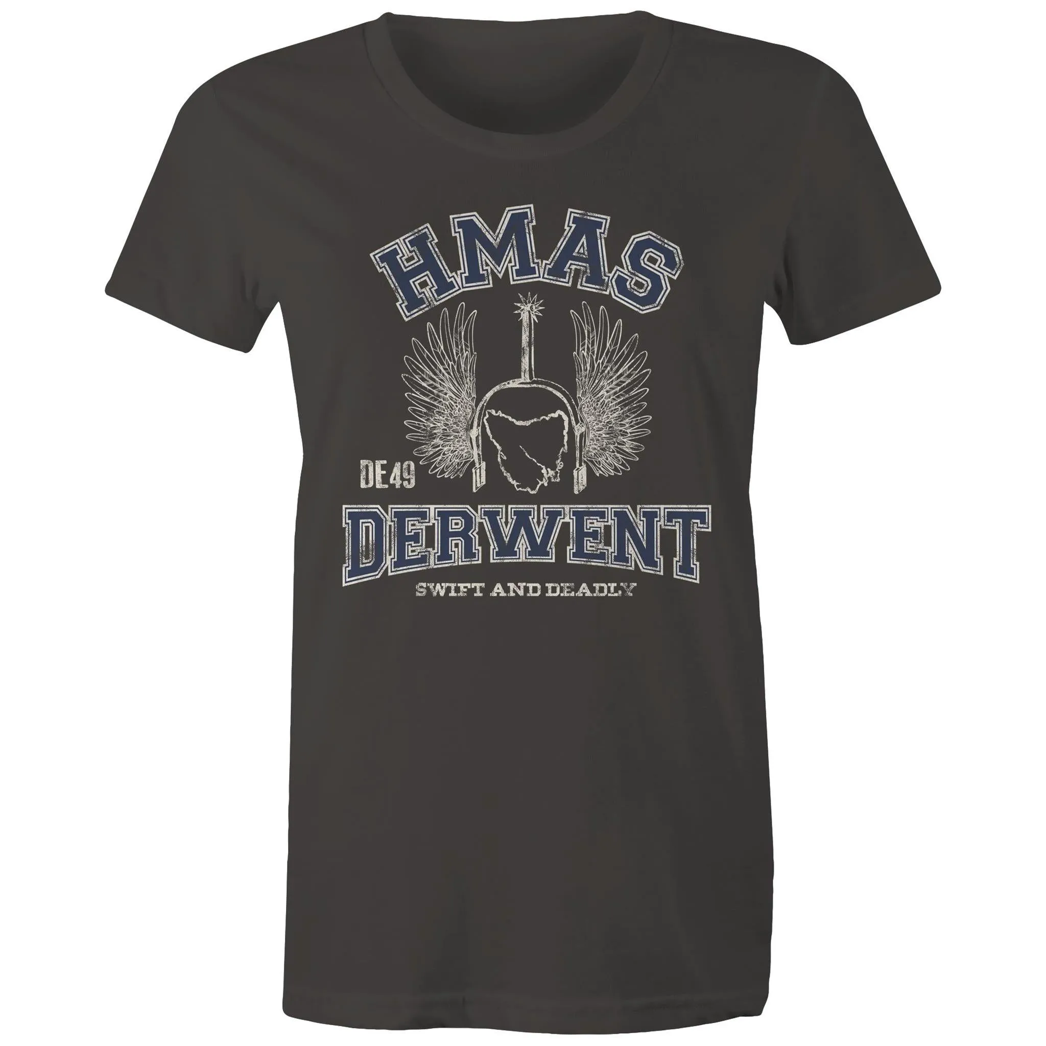 HMAS Derwent DE49 Women's T-shirt blue (Style Alpha)