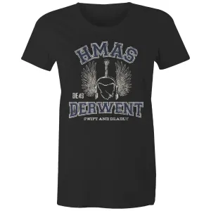 HMAS Derwent DE49 Women's T-shirt blue (Style Alpha)